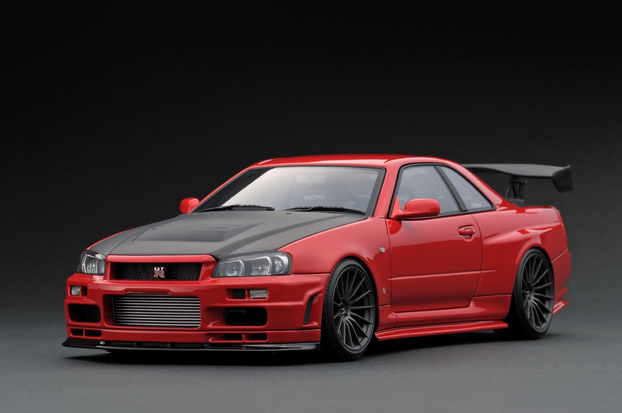 IG1831  <font color=red>1/18</font> Nismo R34 GT-R R-tune ɫ Nismo GT-R(R34) R-tune ư ɫɫɫ ENKEI RS05RR  18 Ӣ糵֣ǹɫ̼ά֡ԭװղɢƶǯɫGT ֱܡRECARO ΣN